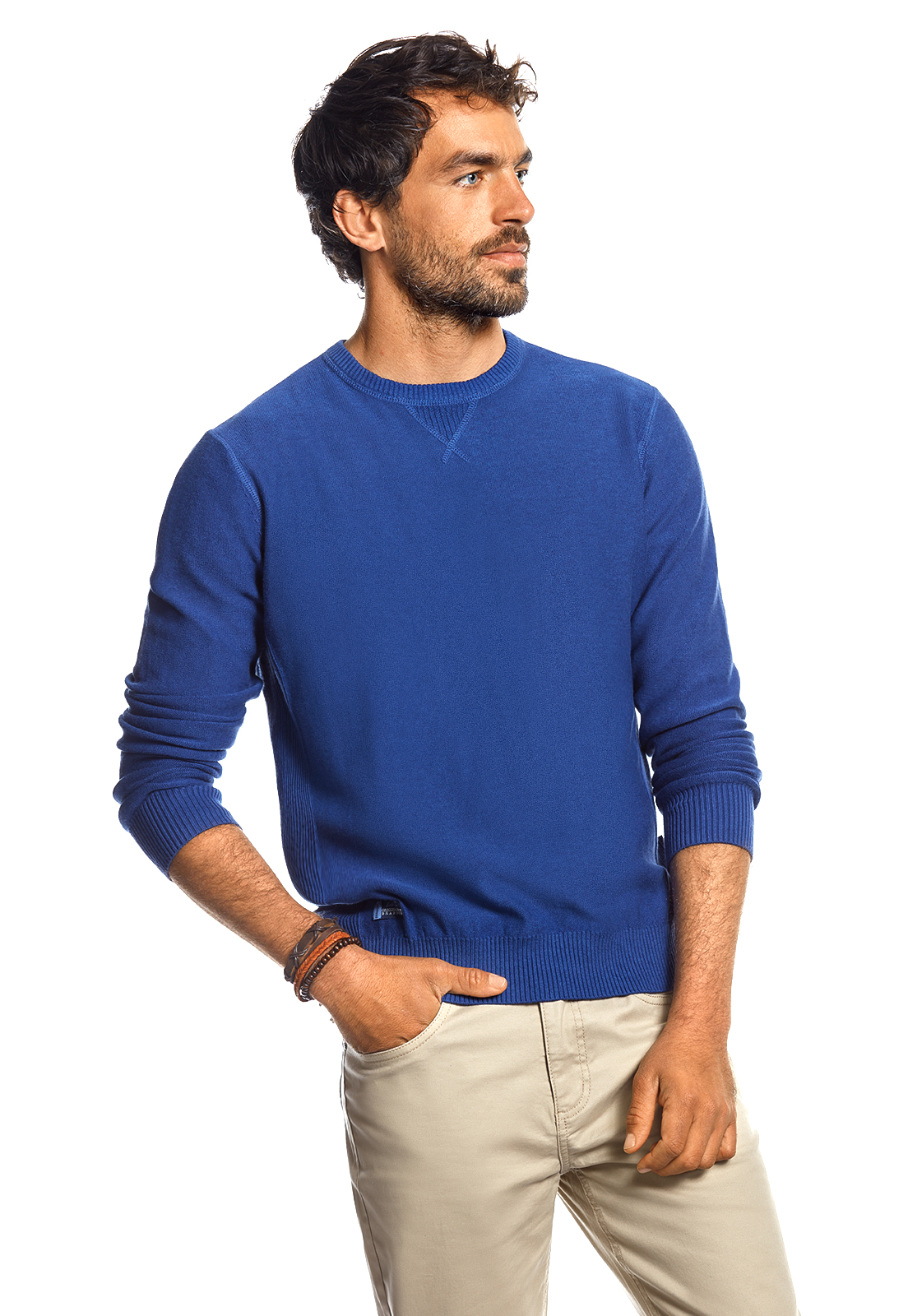 SWEATER MICHIGAN BLUE MELANGE - 1