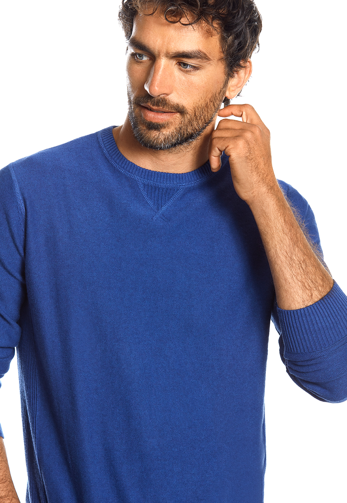 SWEATER MICHIGAN BLUE MELANGE - 4