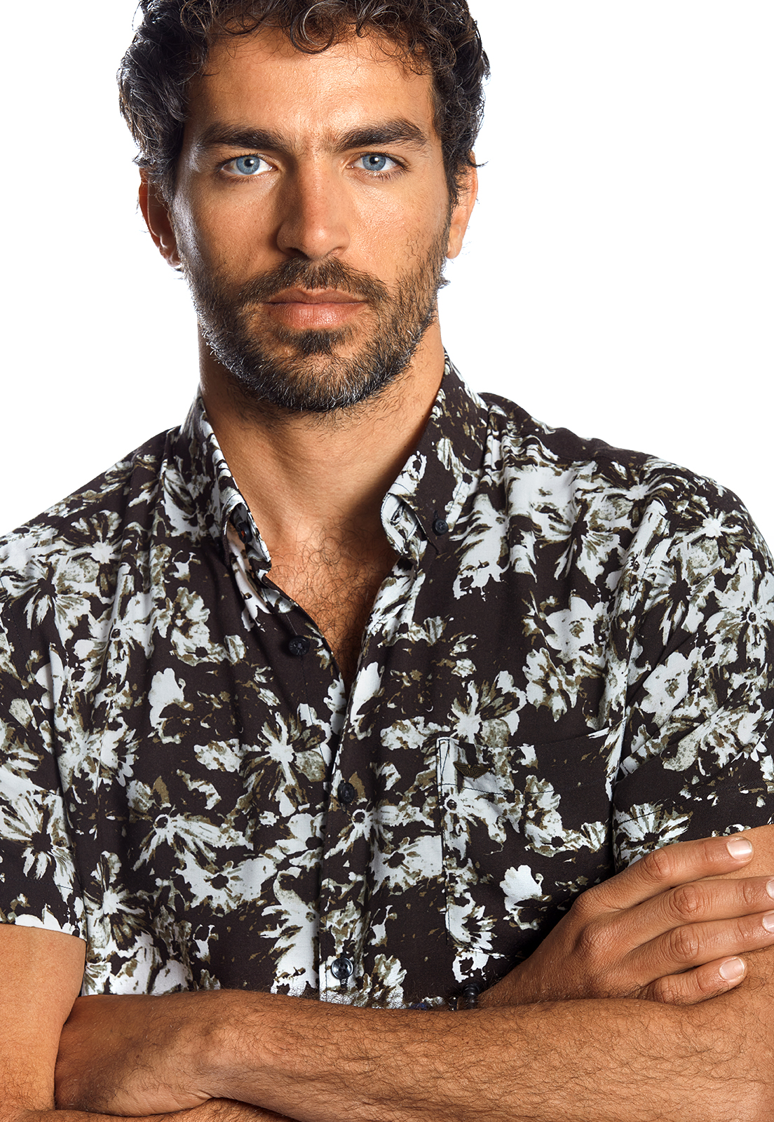 CAMISA MANGA CORTA ESTAMPADA SAN DIEGO BLACK - 4