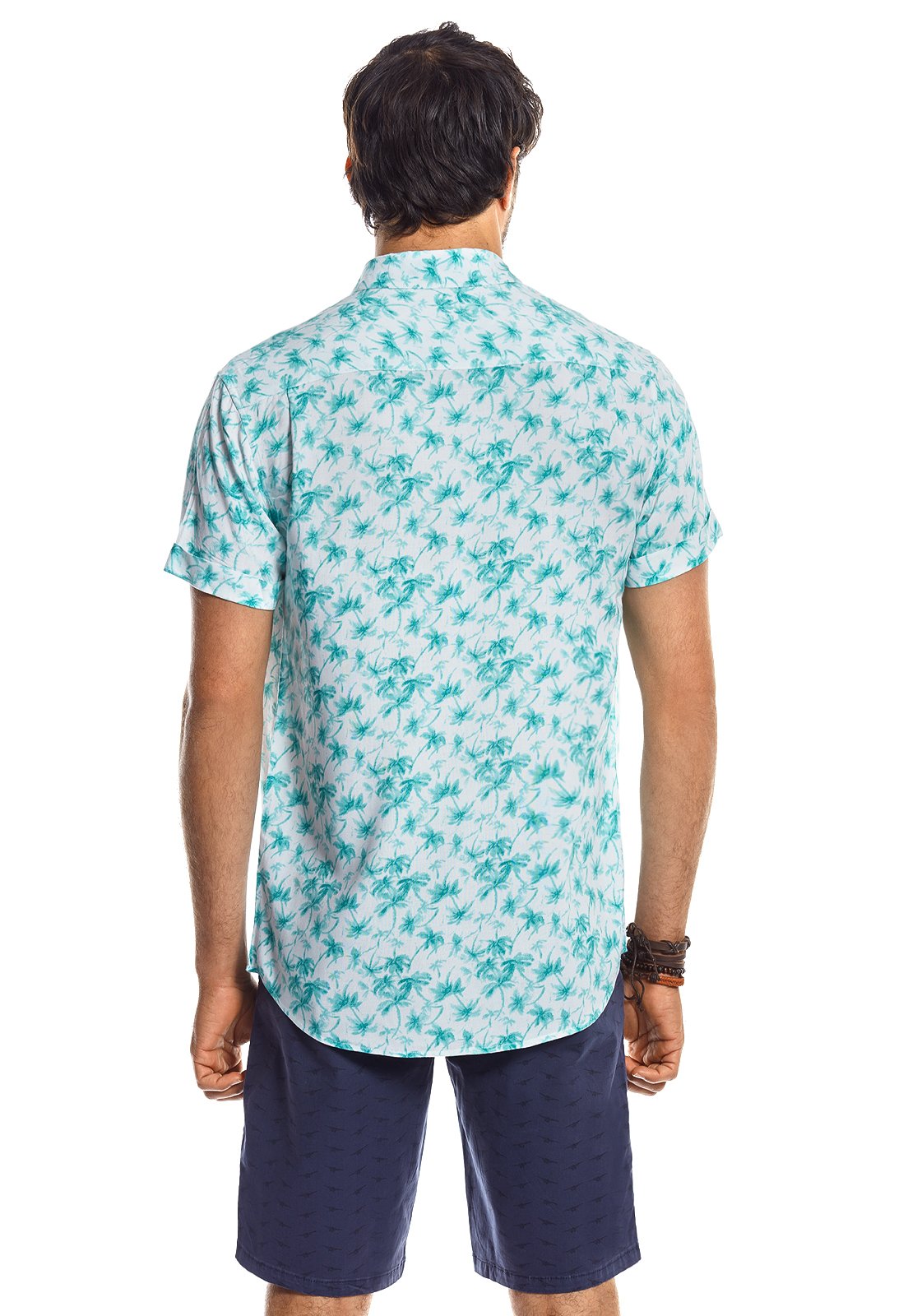 CAMISA MANGA CORTA ESTAMPADA OLYMPIA FJ MINT - 3