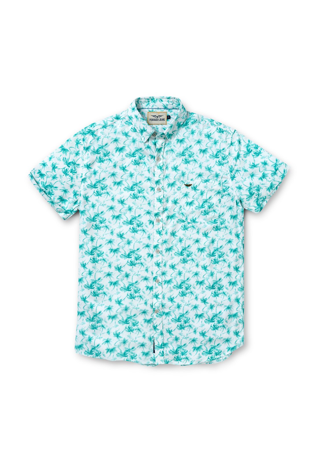 CAMISA MANGA CORTA ESTAMPADA OLYMPIA FJ MINT - 5