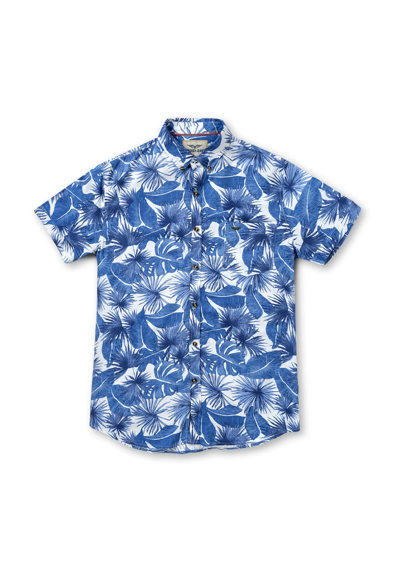 CAMISA MANGA CORTA ESTAMPADA MICHIGAN FJ NAVY - 5