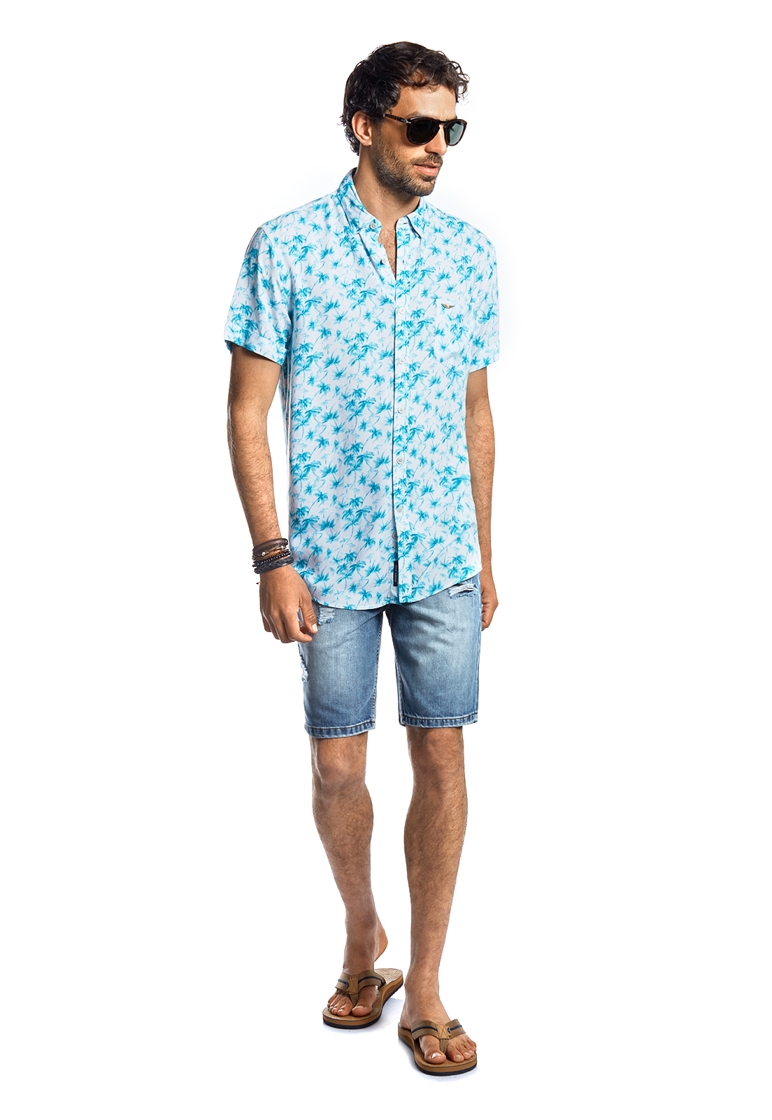 CAMISA MANGA CORTA ESTAMPADA OLYMPIA FJ CAPRI - 2