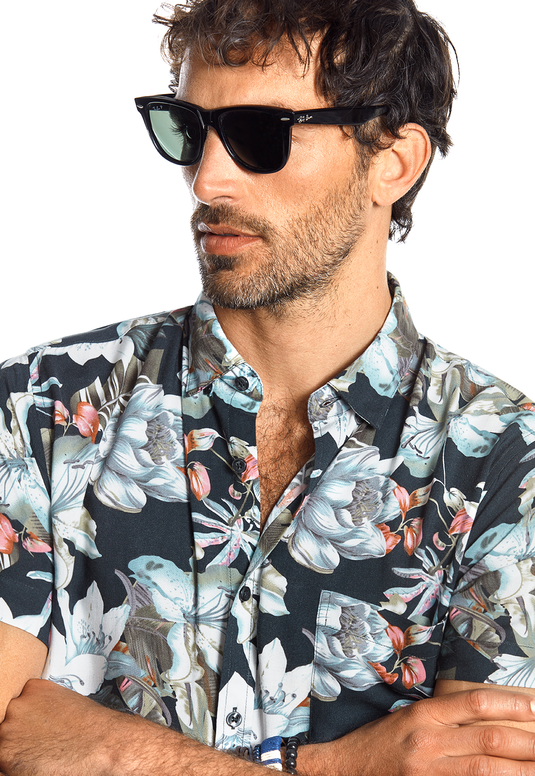 CAMISA MANGA CORTA ESTAMPADA ASTORIA GRAPHITE - 4