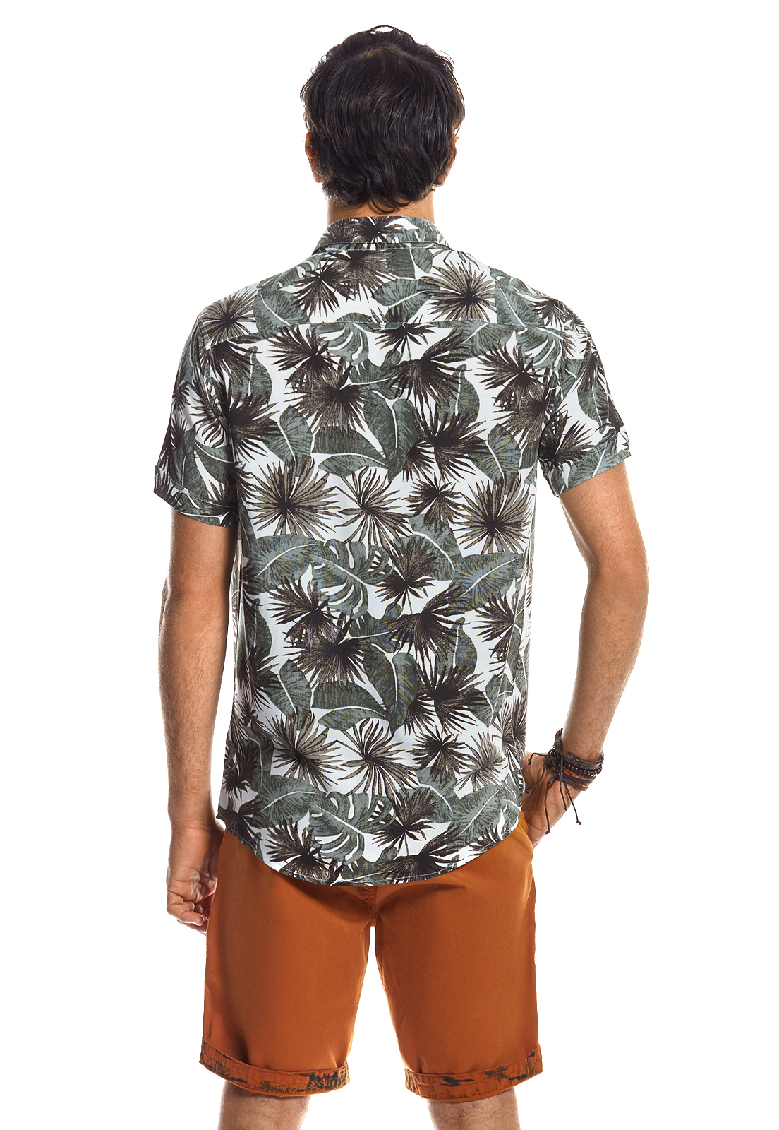 CAMISA MANGA CORTA ESTAMPADA MICHIGAN FJ GREEN - 3