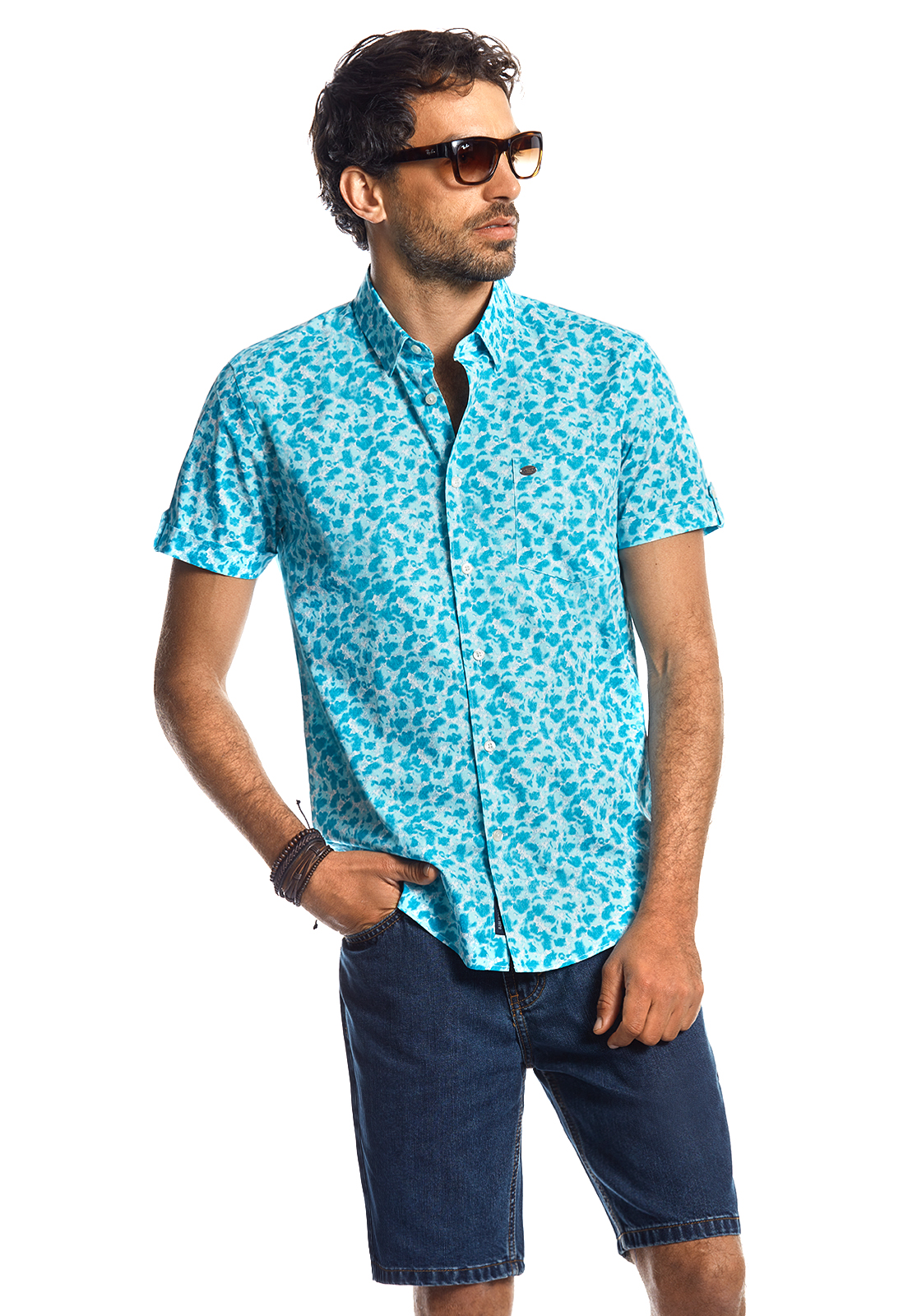 CAMISA MANGA CORTA ESTAMPADA OREGON ICE - 1