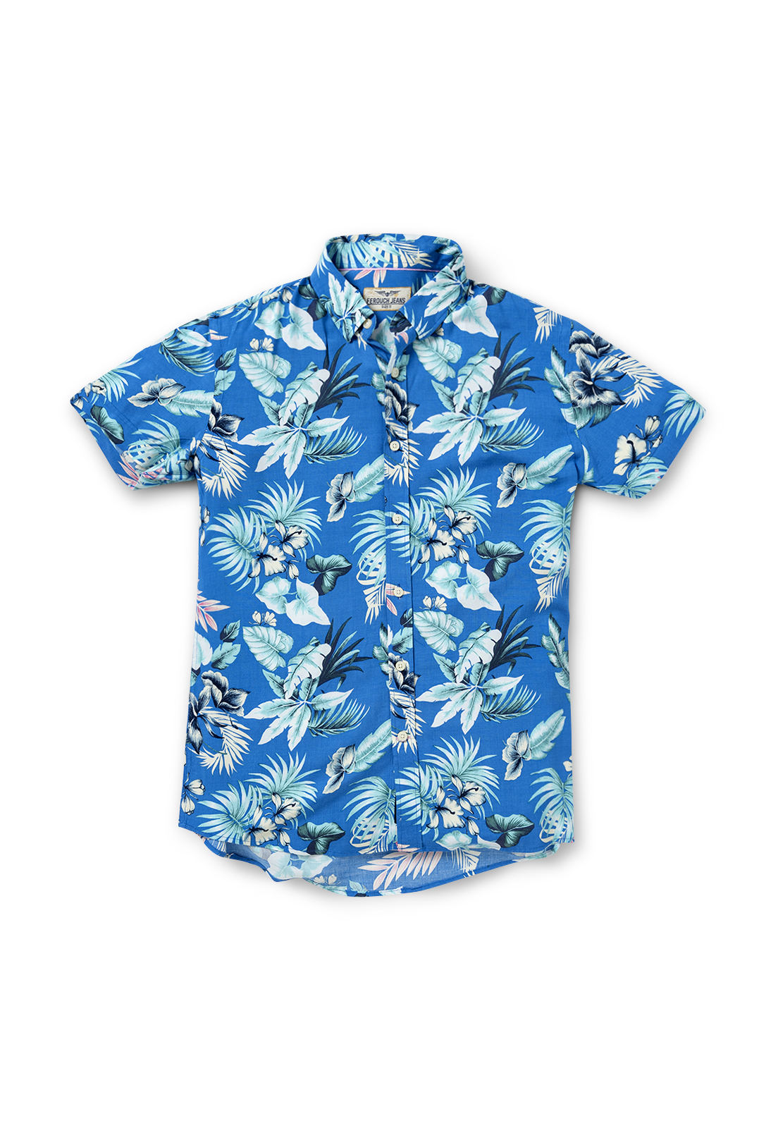 CAMISA MANGA CORTA ESTAMPADA PARMA FJ BLUE - 5