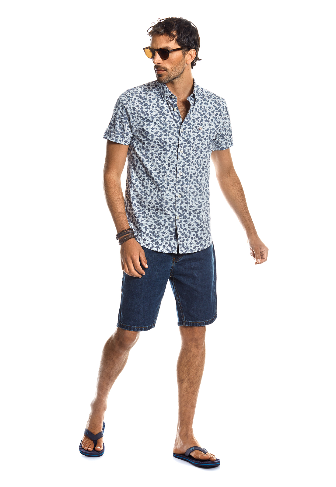 CAMISA MANGA CORTA ESTAMPADA OREGON GREY - 2