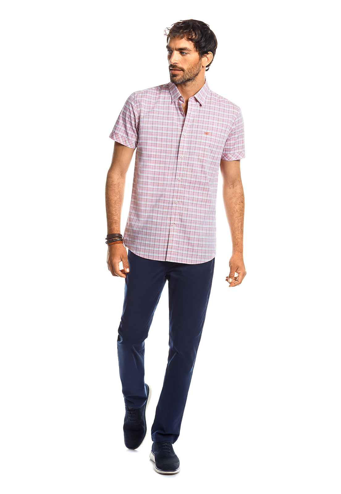 CAMISA MANGA CORTA CHECKERED VERMONT RED - 2
