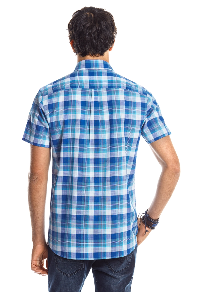 CAMISA MANGA CORTA CHECKERED MADISON ICE - 3