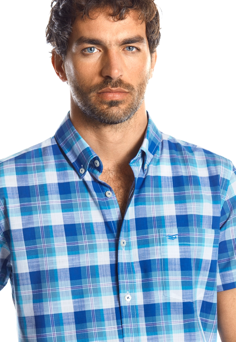 CAMISA MANGA CORTA CHECKERED MADISON ICE - 4