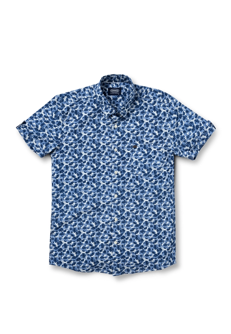 CAMISA MANGA CORTA ESTAMPADA OREGON NAVY - 5