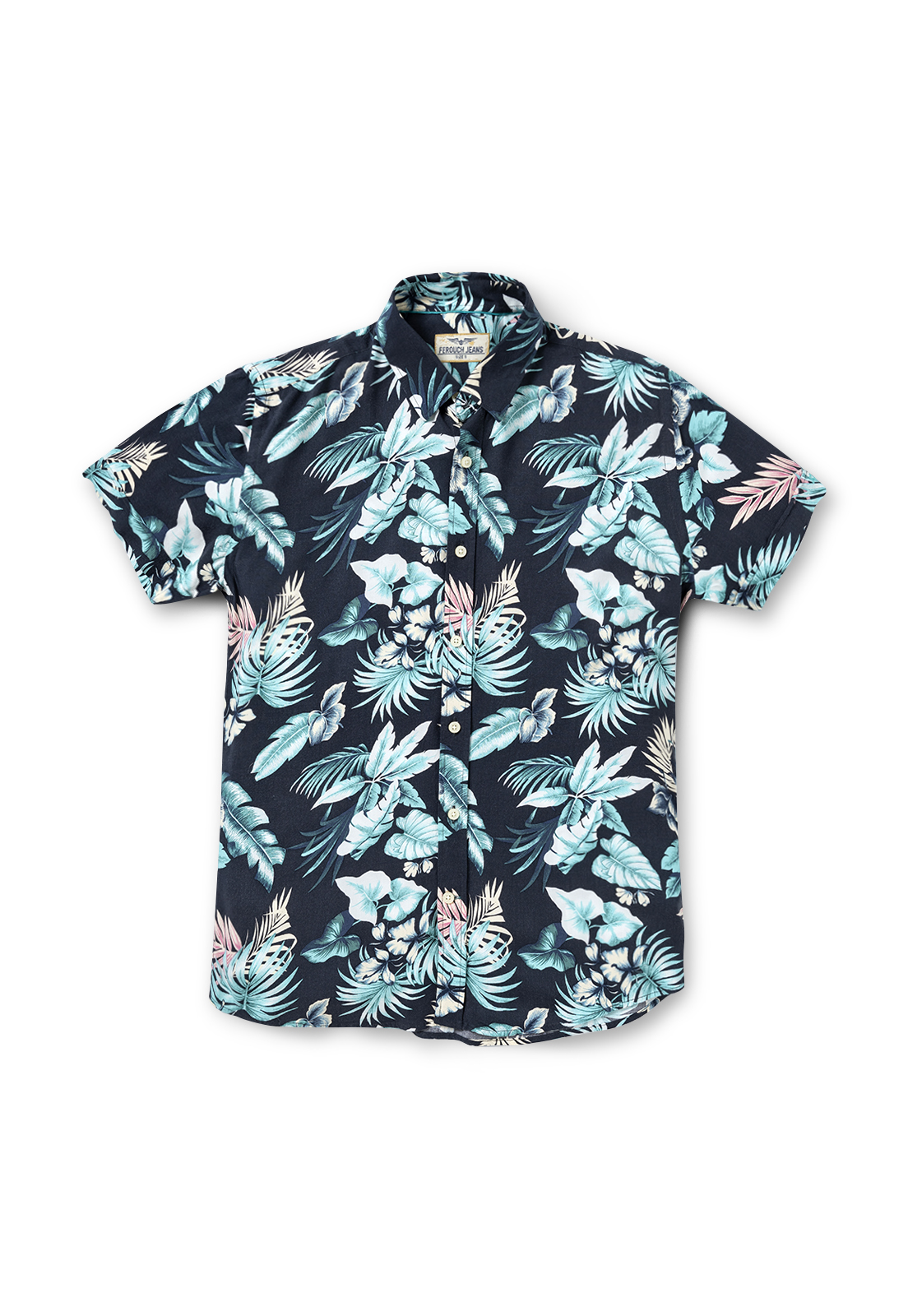 CAMISA MANGA CORTA ESTAMPADA PARMA FJ NAVY - 5