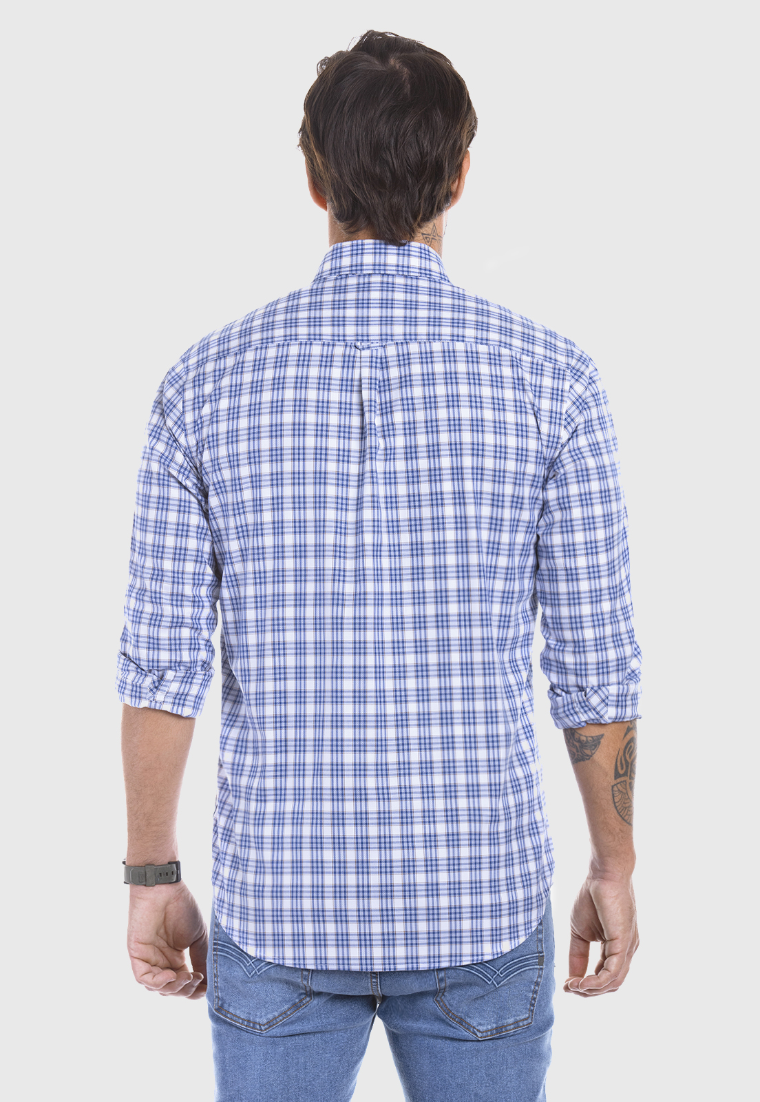 CAMISA CHECKERED ASPEN F BLUE - 3