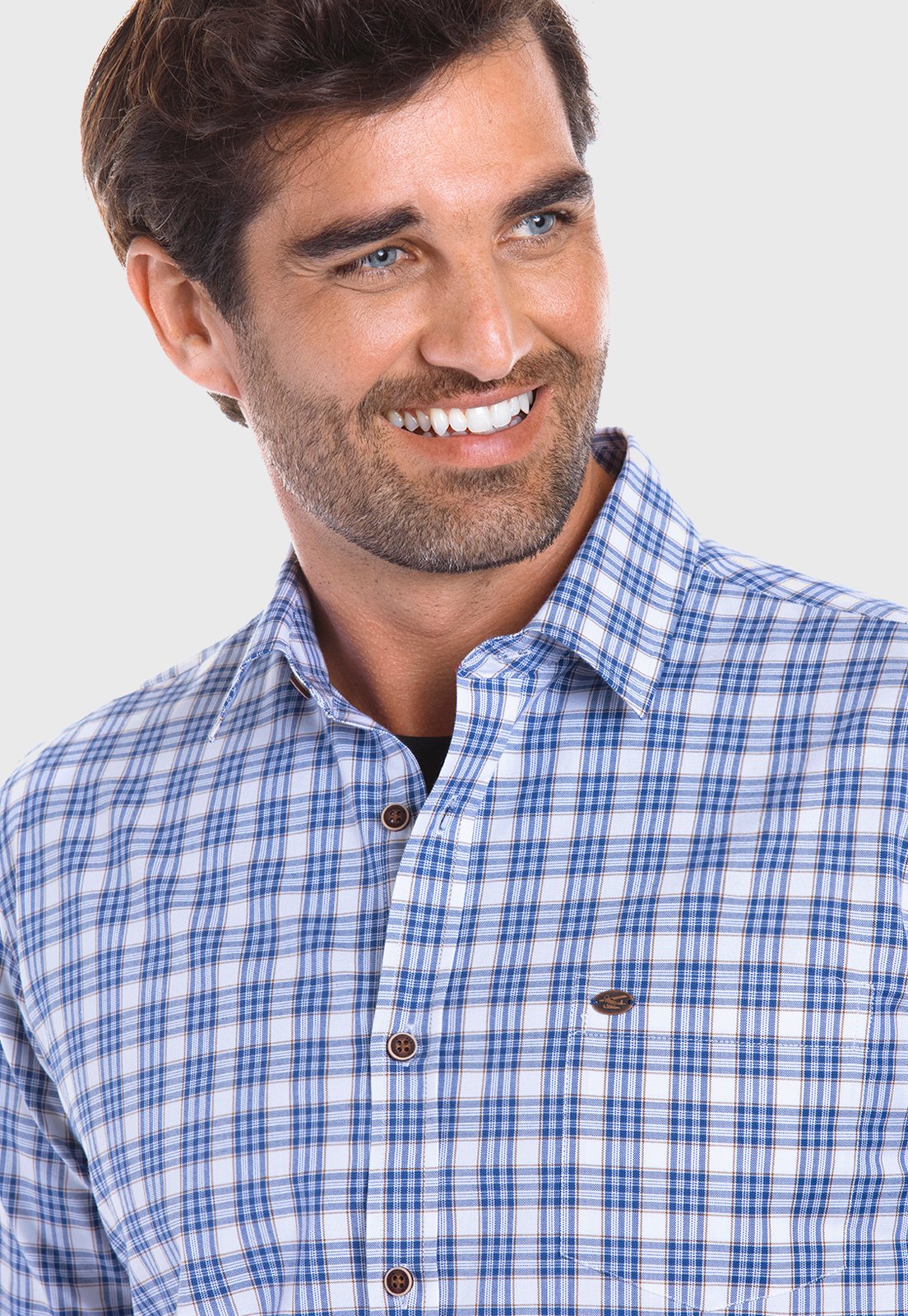 CAMISA CHECKERED ASPEN F BLUE - 4