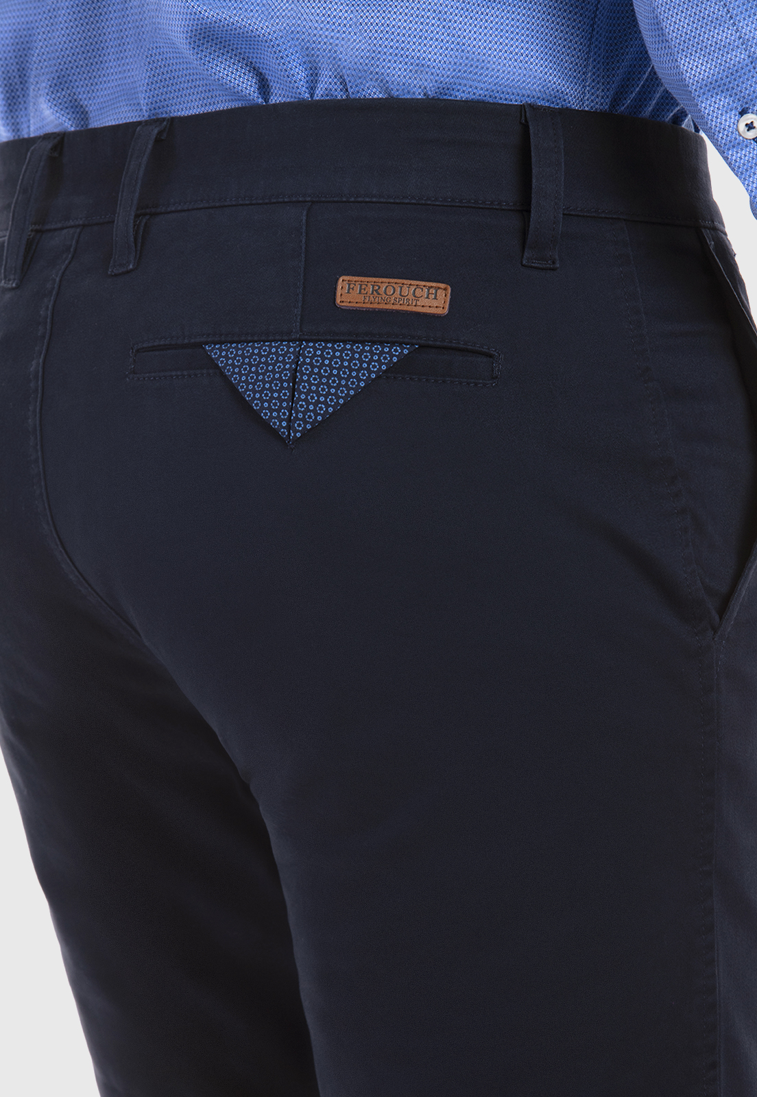 PANTALÓN TWILL SLIM /31 NAVY - 4