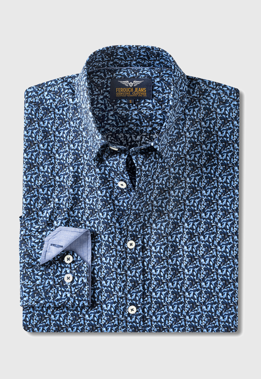 CAMISA ESTAMPADA MONTANA FJ NAVY - 5