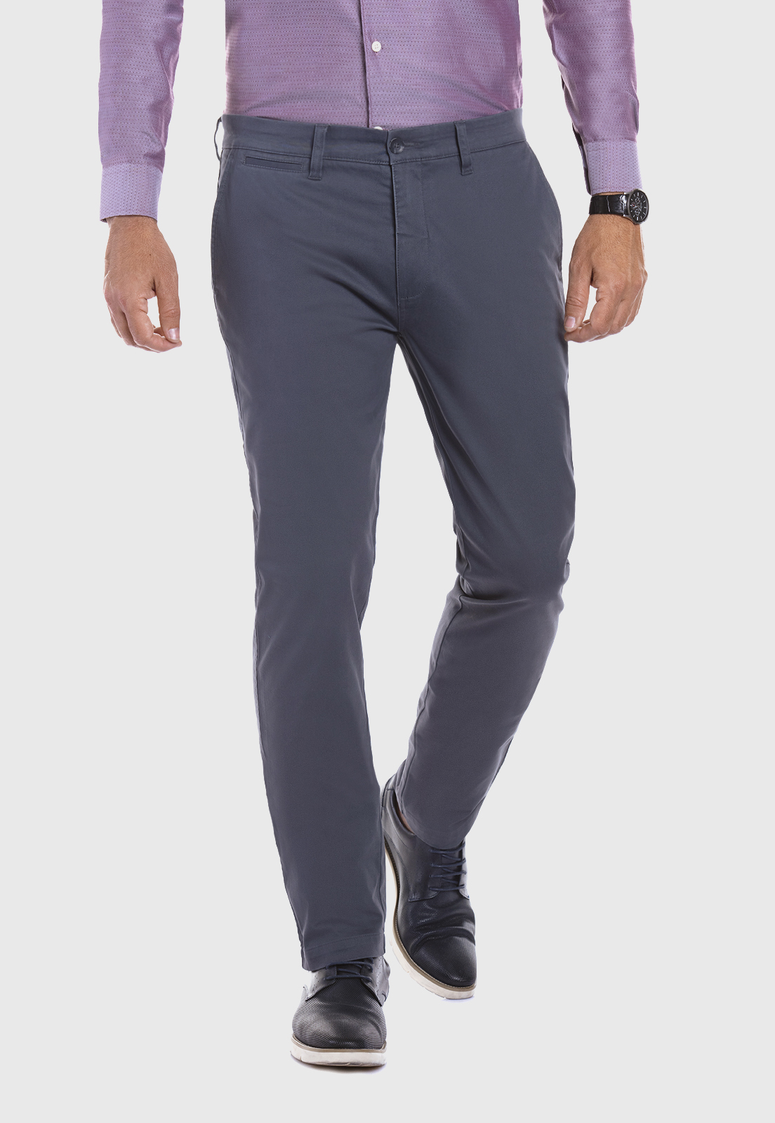 PANTALÓN TWILL SLIM /33 METAL - 1