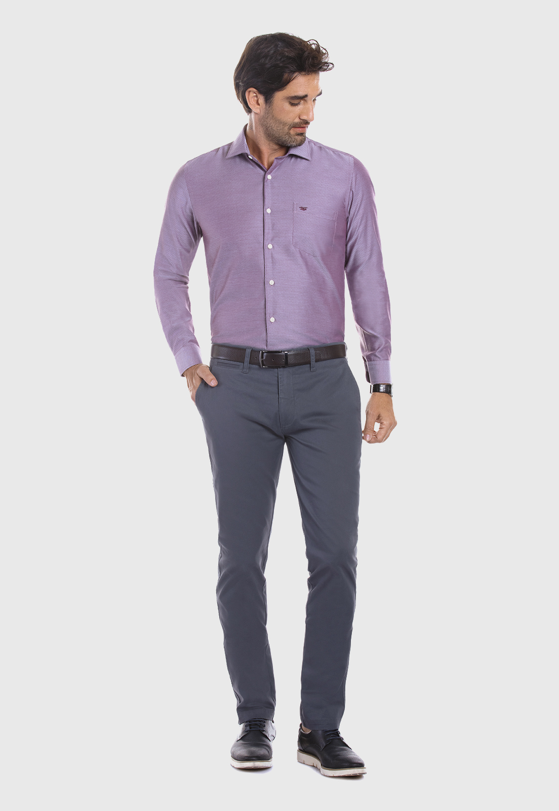 PANTALÓN TWILL SLIM /33 METAL - 2