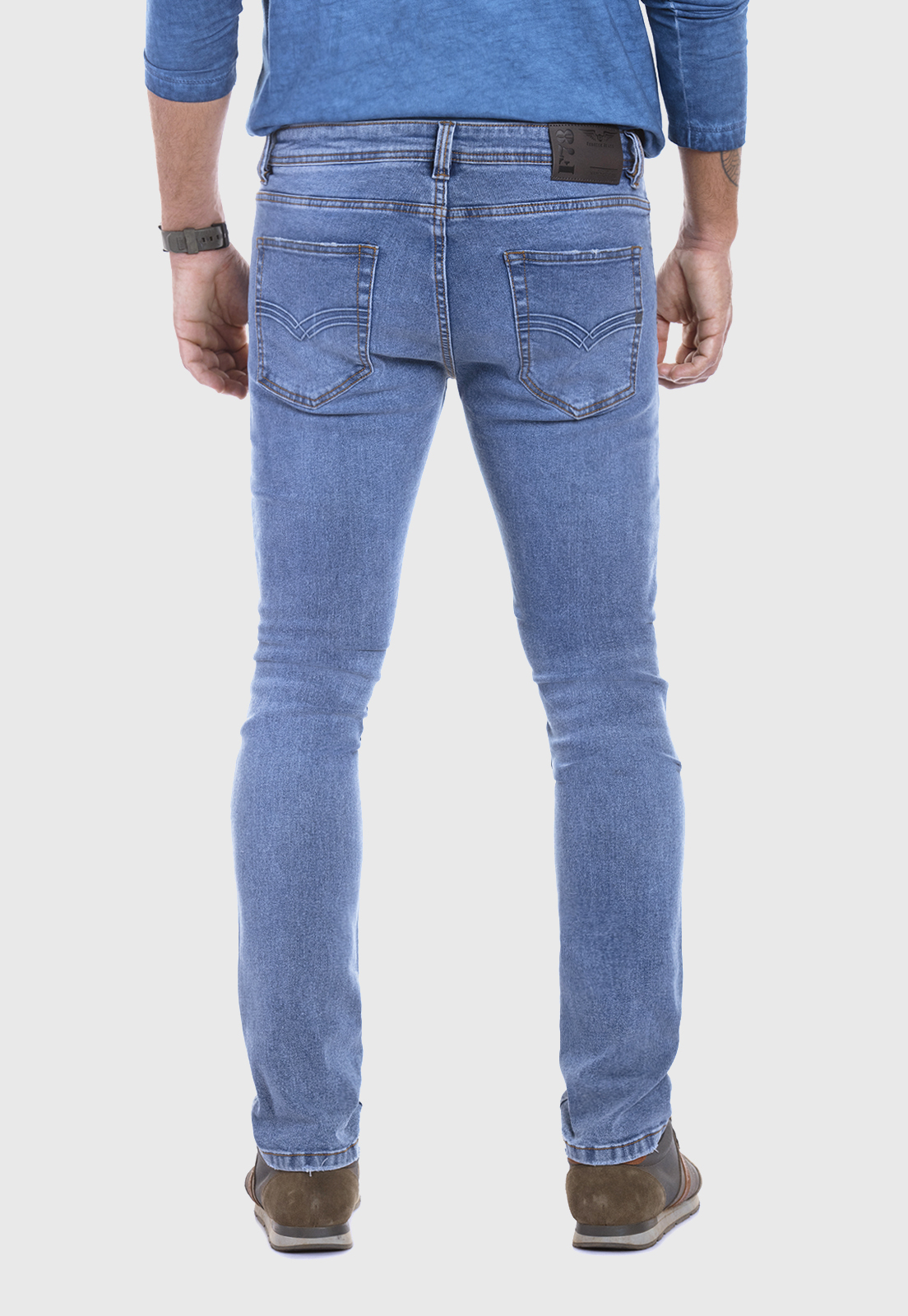 JEANS SILVER DESTROYED FJ BLUE - 3