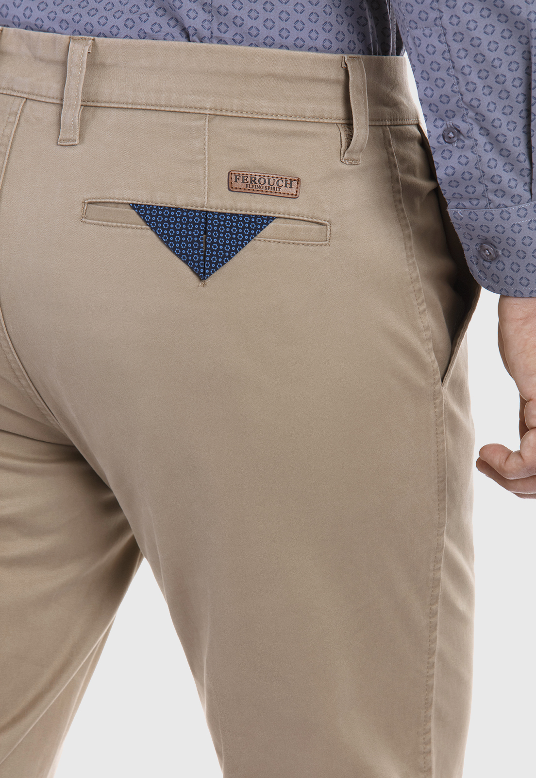 PANTALÓN TWILL SLIM /33 KHAKI - 4