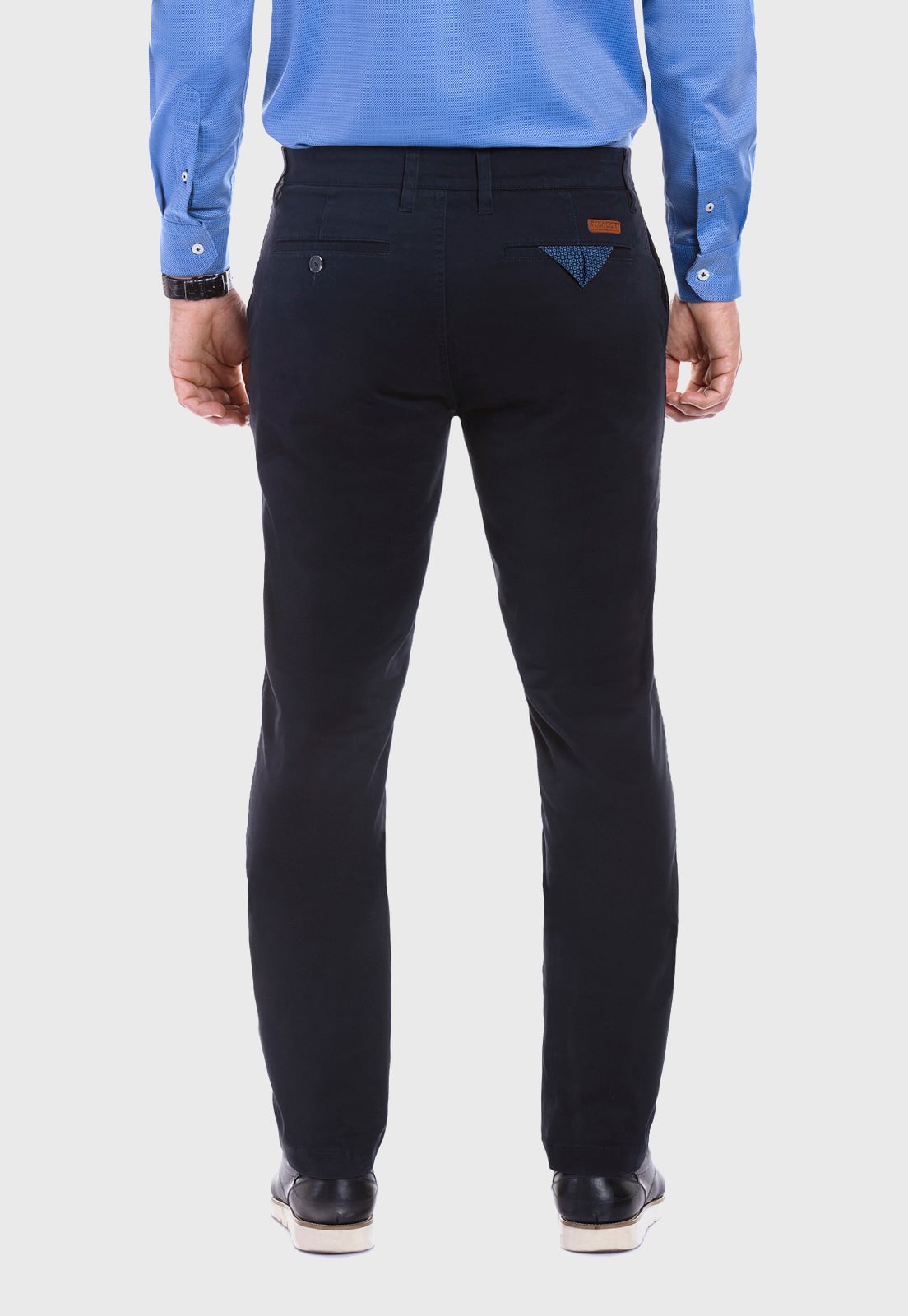PANTALÓN TWILL SLIM /33 NAVY - 3