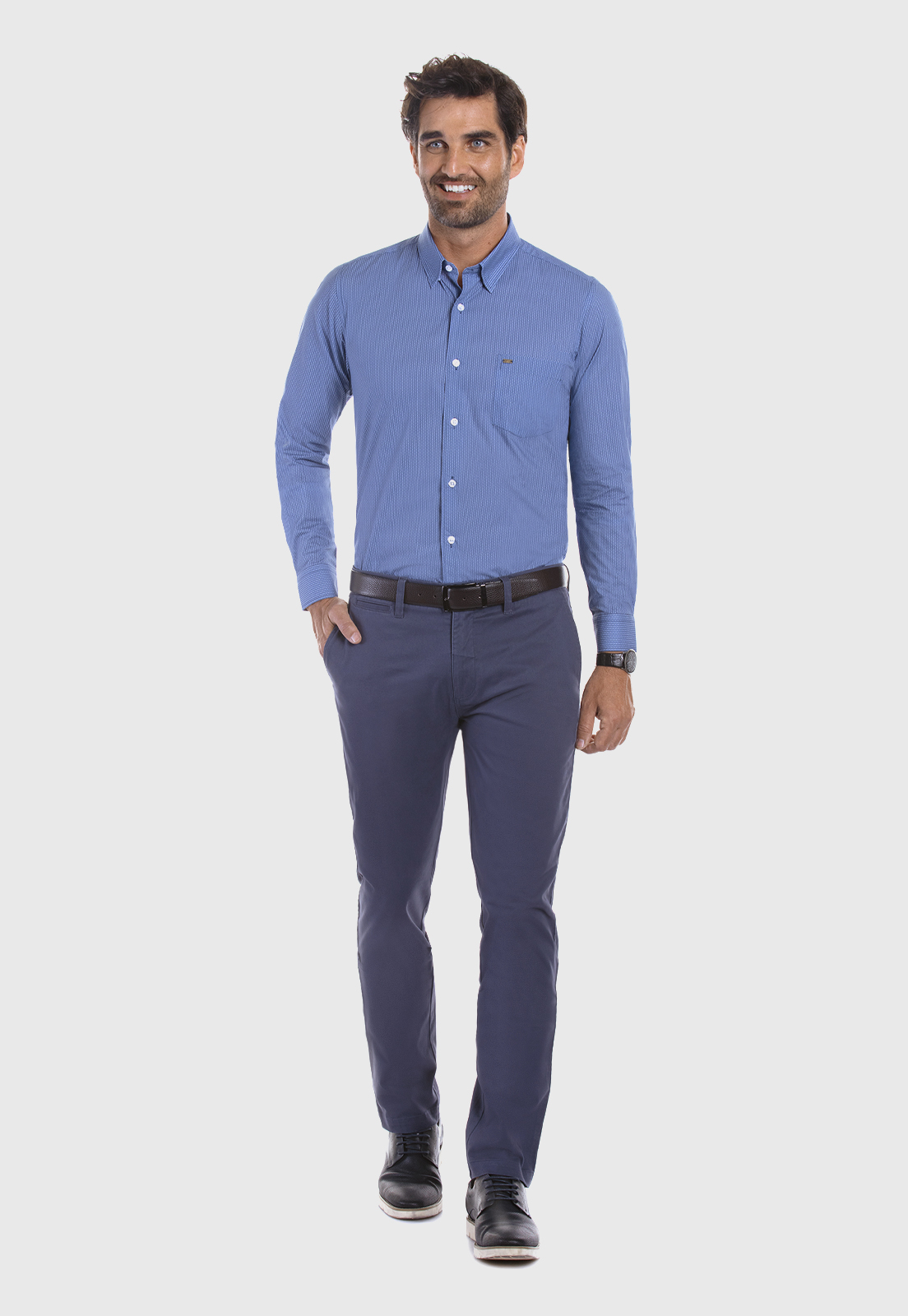 PANTALÓN TWILL SLIM /33 STONE - 2
