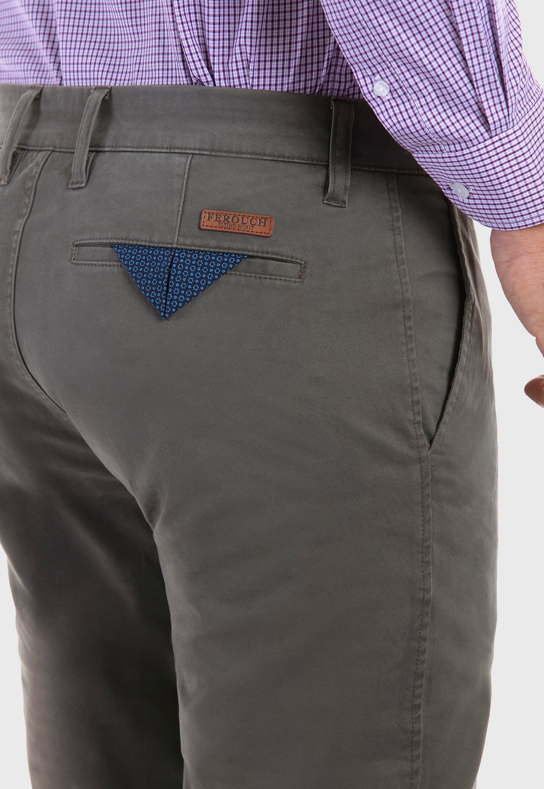 PANTALÓN TWILL SLIM /33 MILITARY - 4