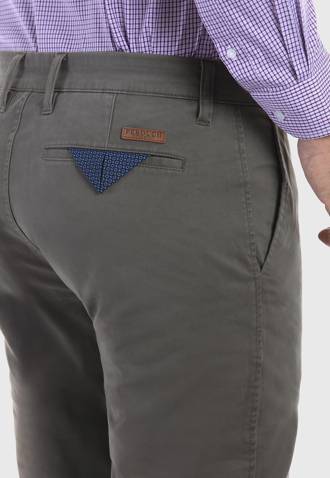 PANTALÓN TWILL SLIM /33 MILITARY - 4