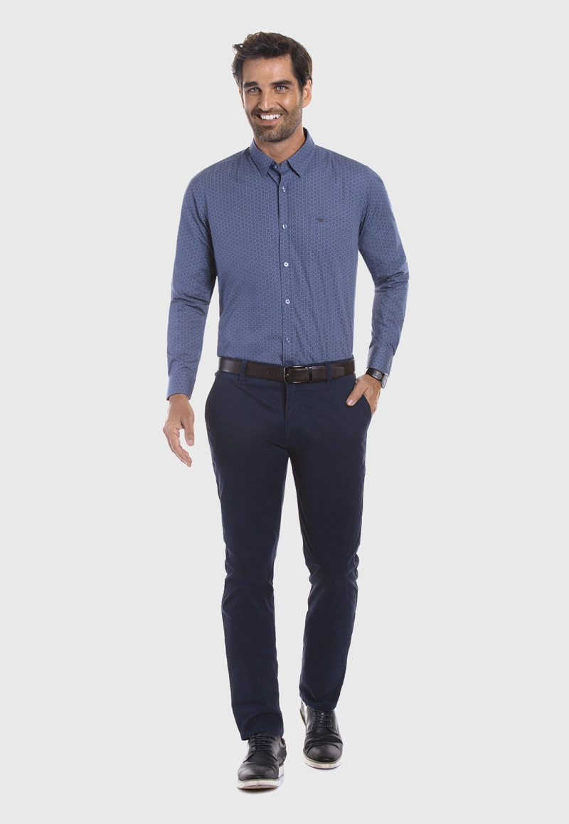 CAMISA BUSINESS FONTANA BLUE - 2