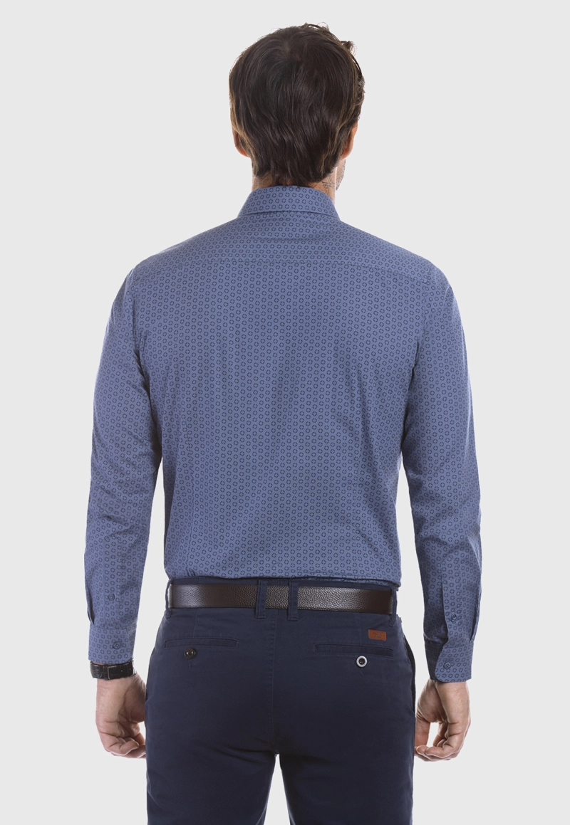 CAMISA BUSINESS FONTANA BLUE - 3