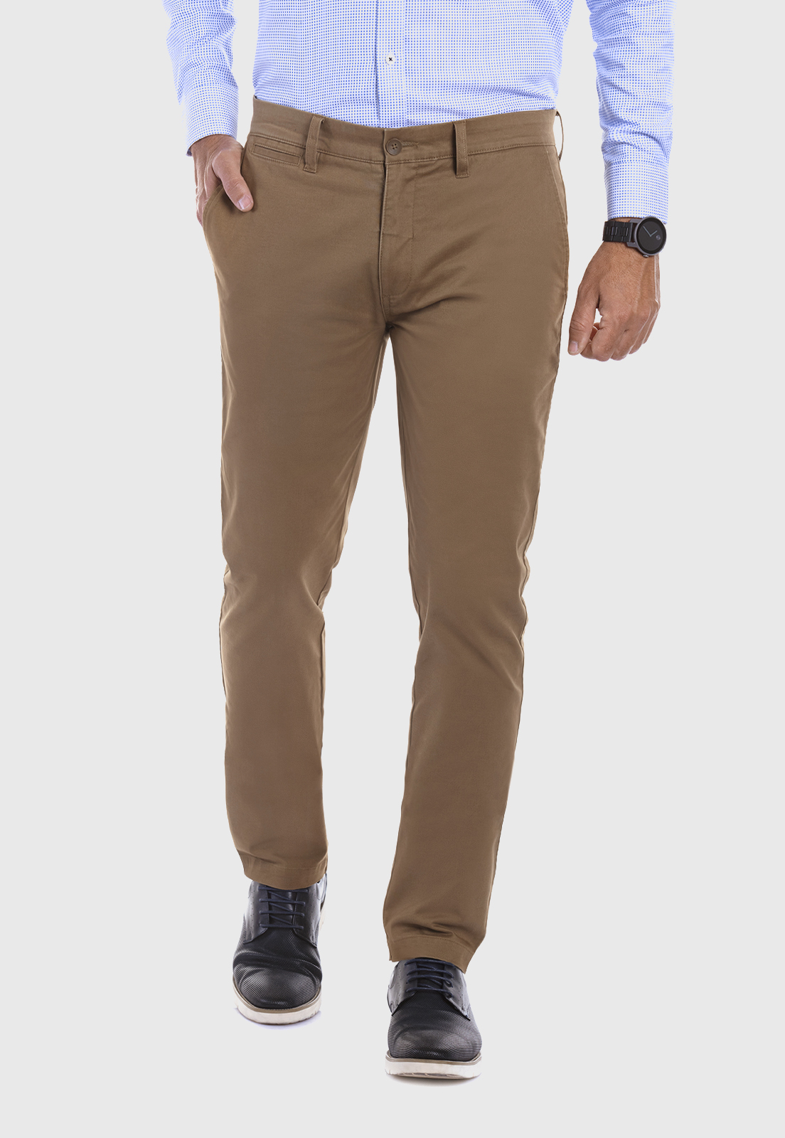 PANTALÓN TWILL SLIM /31 TOASTED - 1