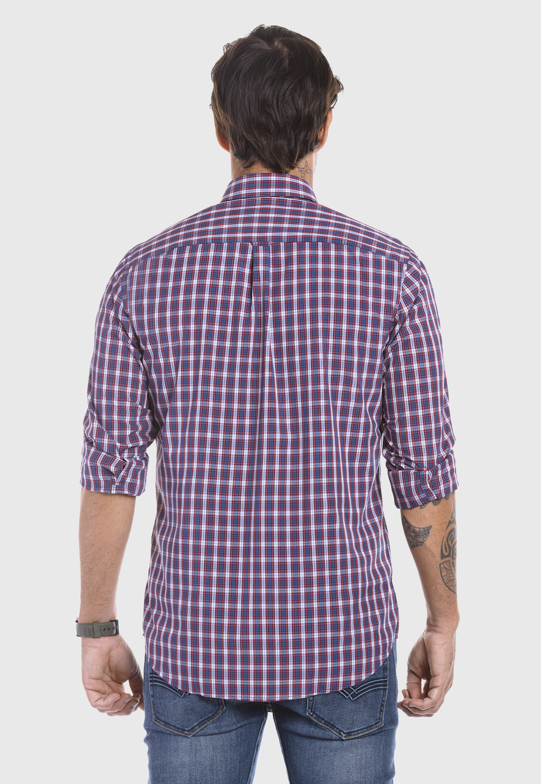 CAMISA CHECKERED BRISTOL F RED - 3