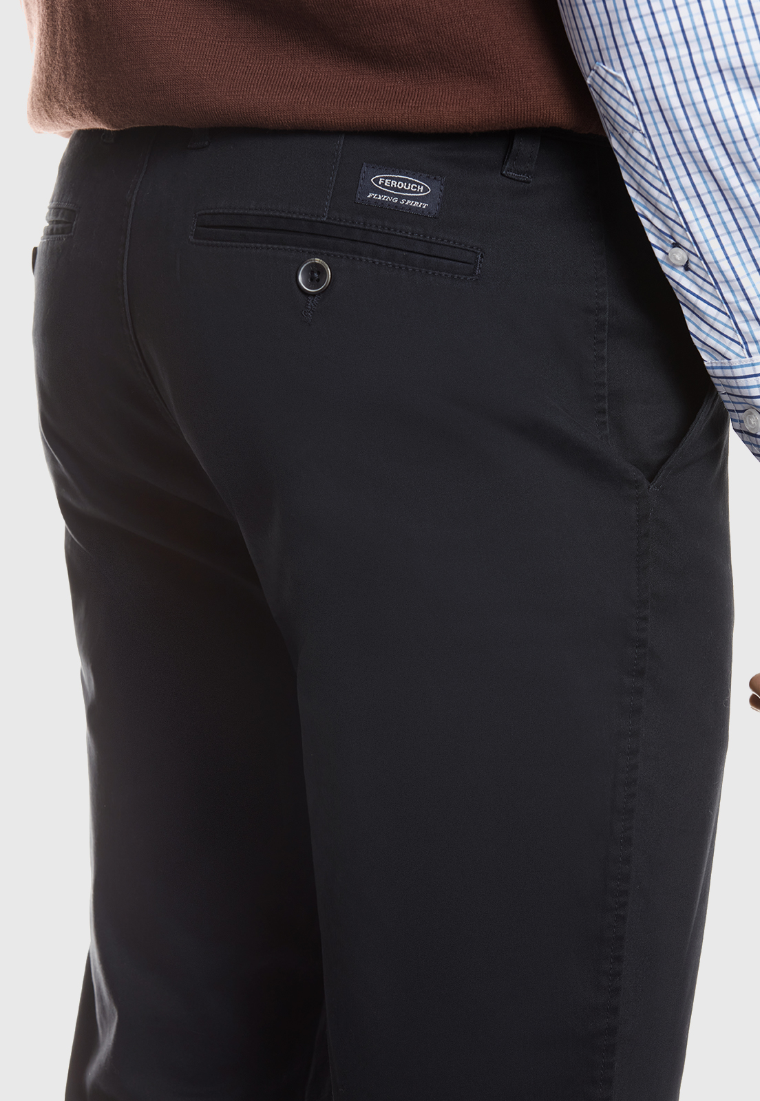 PANTALÓN TWILL WITHOUT PLEATS L/33 NAVY - 4