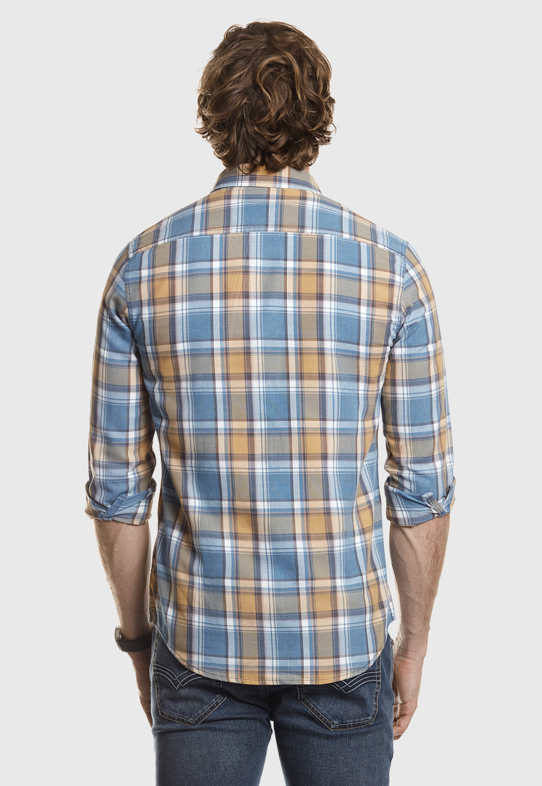 CAMISA CHECKERED MIDLAN MUSTARD - 3