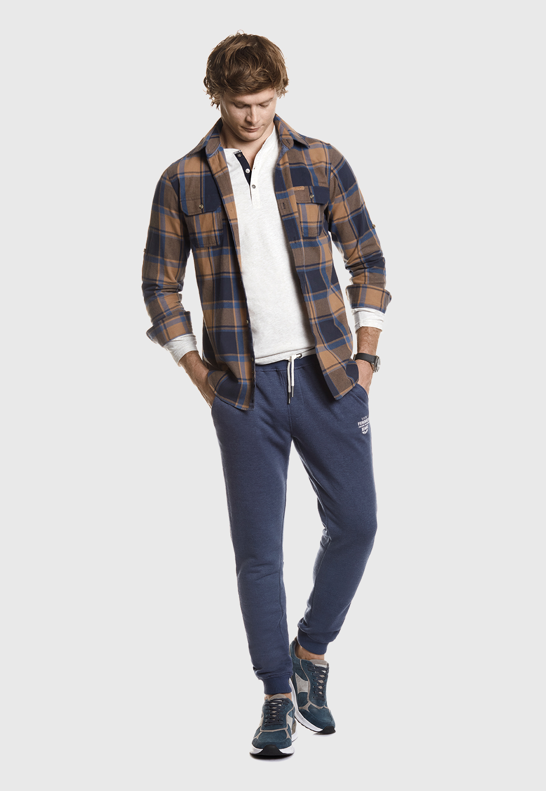 PANTALÓN DE BUZO OHIO NAVY MELANGE - 2