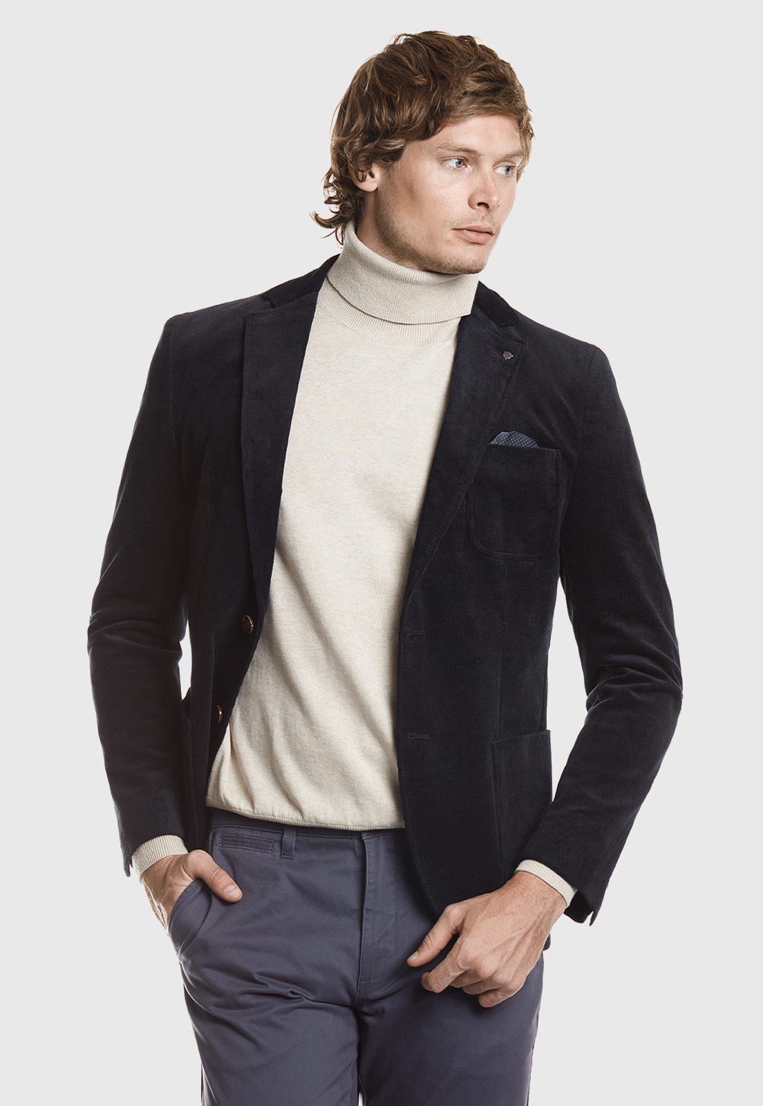 BLAZER CORDUROY ALBANY FJ NAVY - 1