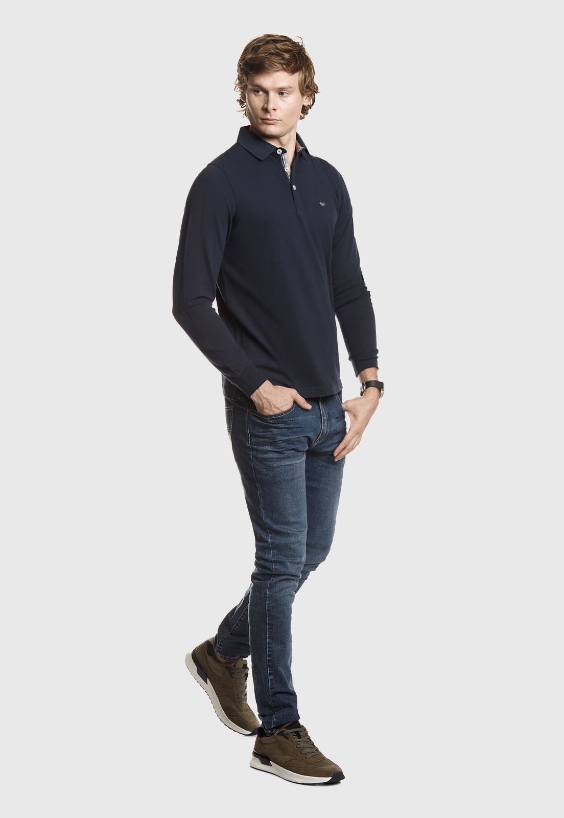 POLERA POLO BÁSICA MARINE - 2