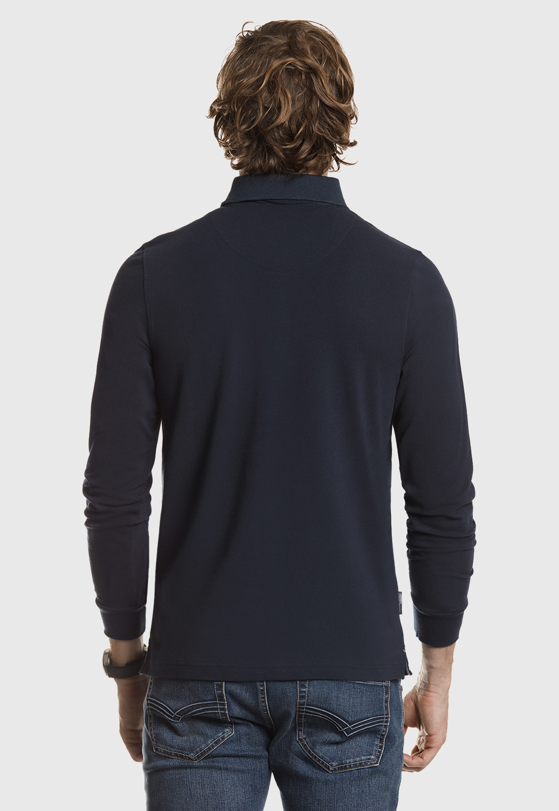 POLERA POLO BÁSICA MARINE - 3