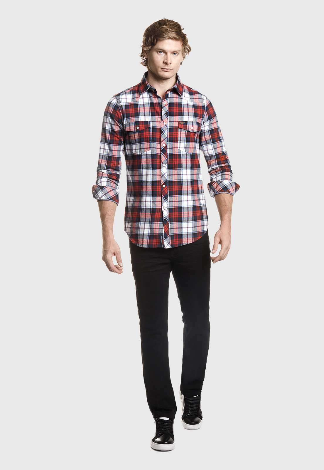 CAMISA CHECKERED SAN DIEGO FJ RED - 2