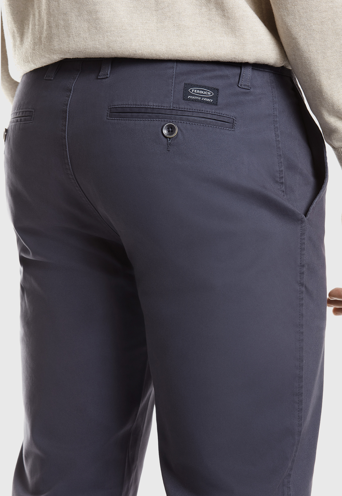 PANTALÓN TWILL WITHOUT PLEATS L/33 STONE - 4