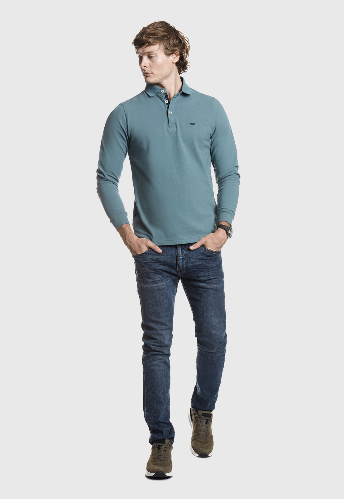 POLERA POLO BÁSICA EMERALD - 2