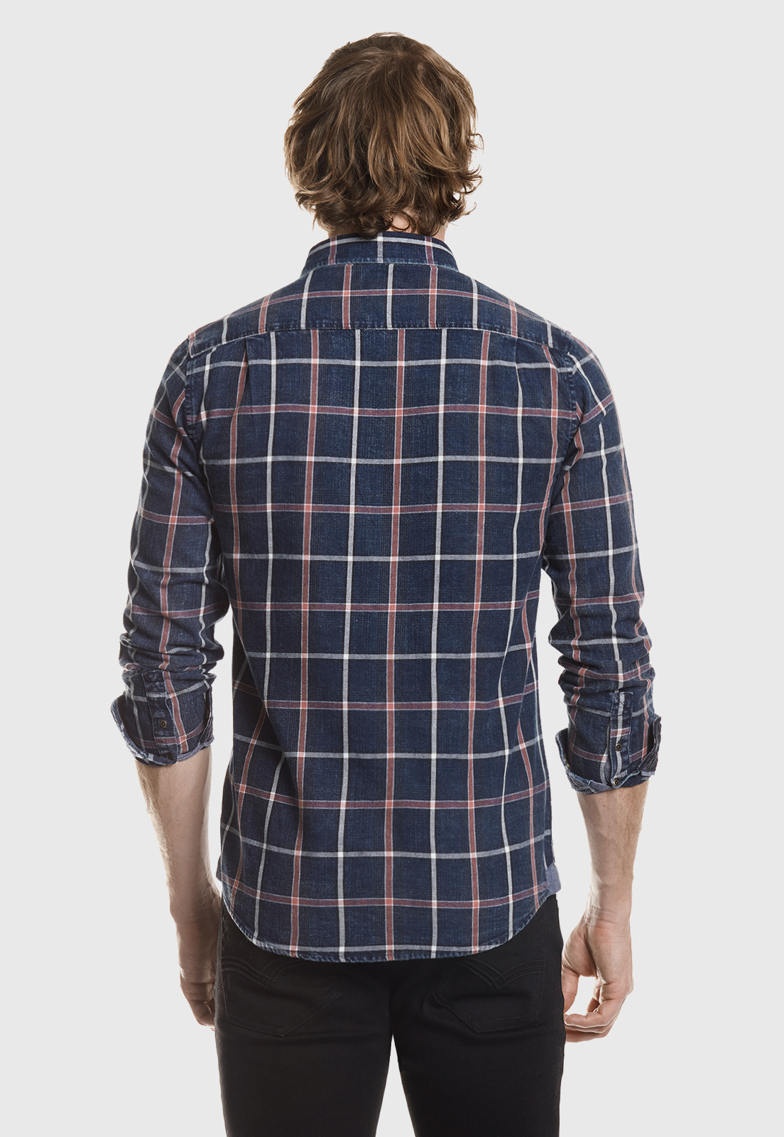 CAMISA CHECKERED ILLINOIS FJ INDIGO - 3