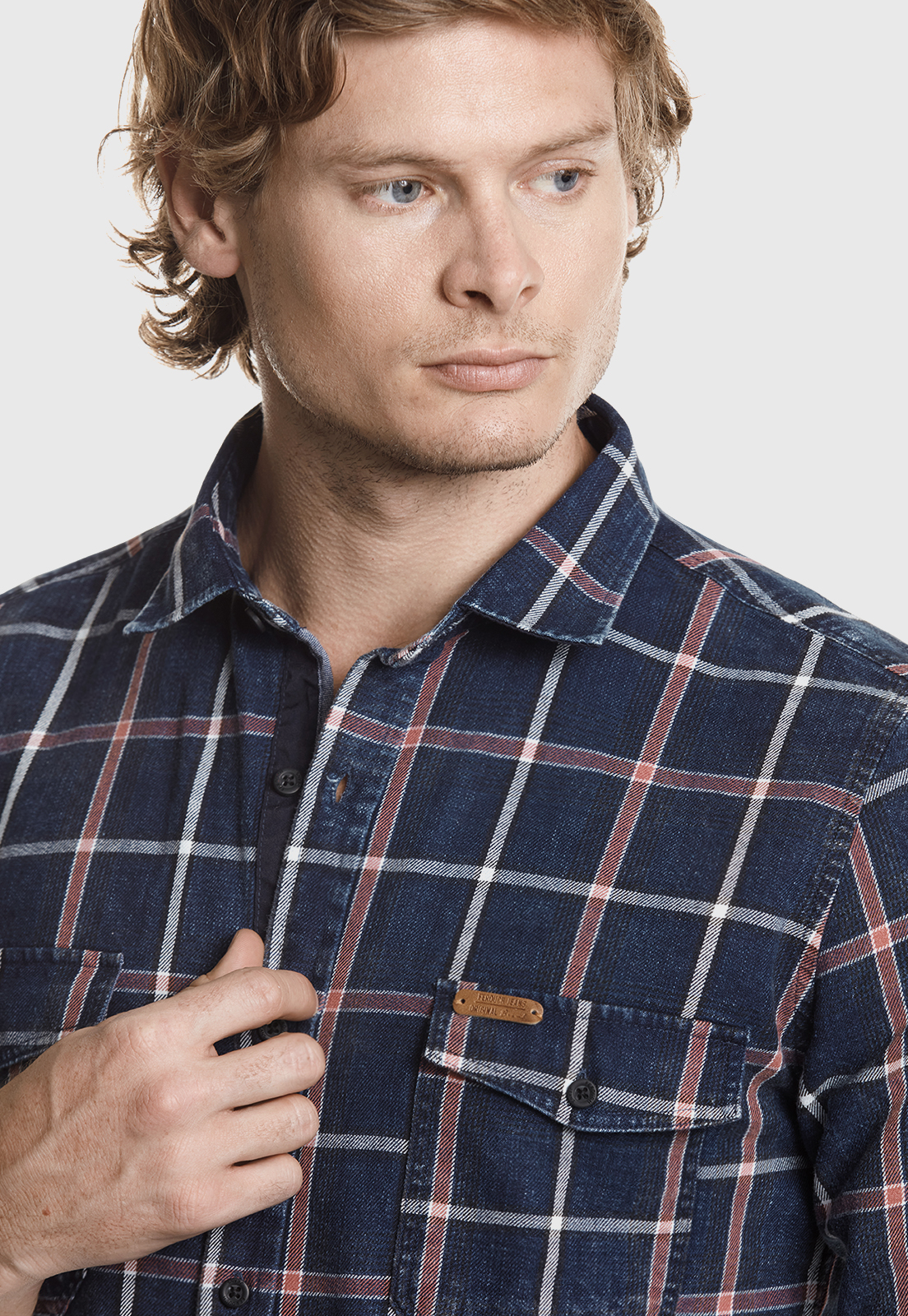 CAMISA CHECKERED ILLINOIS FJ INDIGO - 4