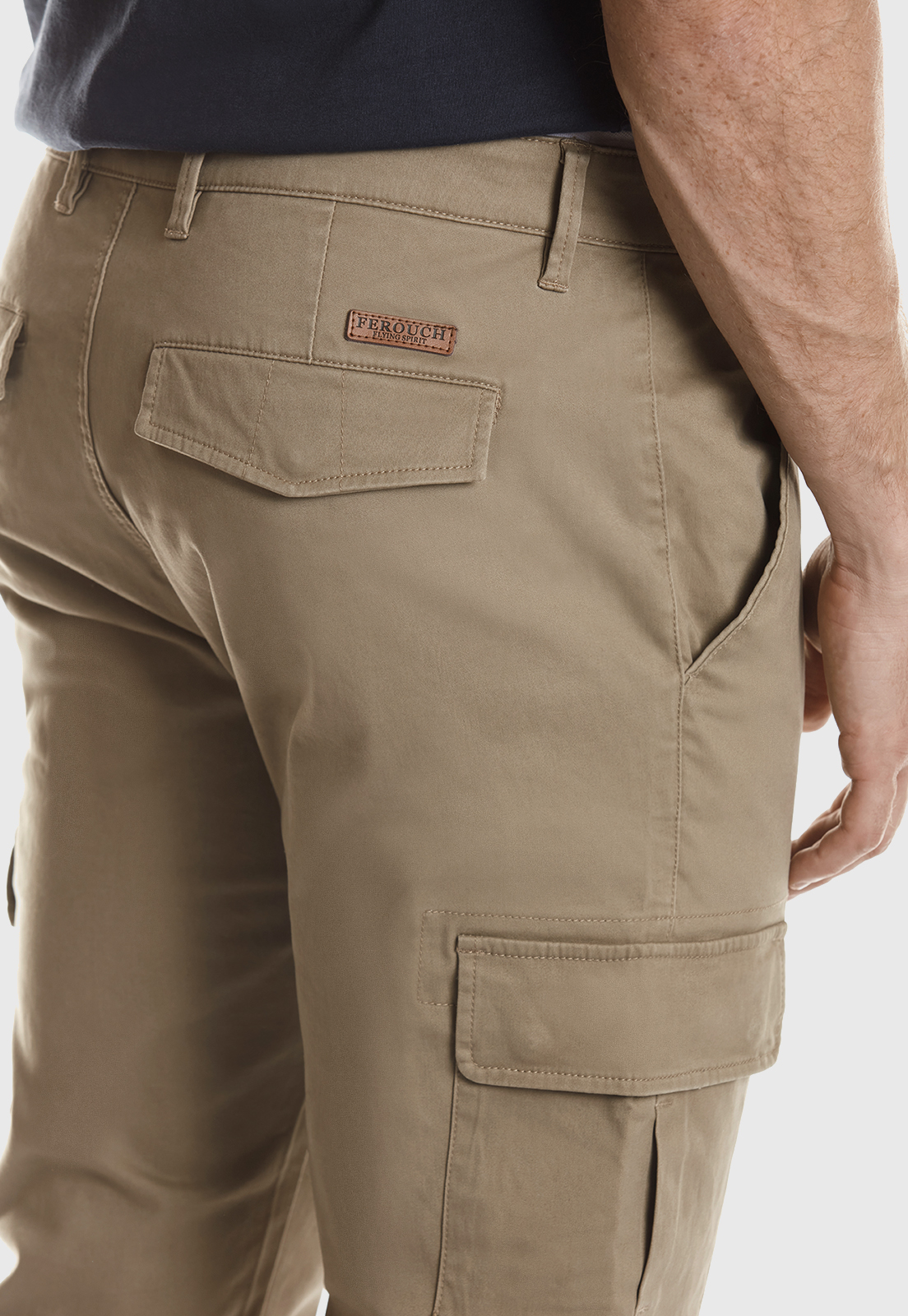 PANTALÓN CLÁSICO CARGO F ALMOND - 4