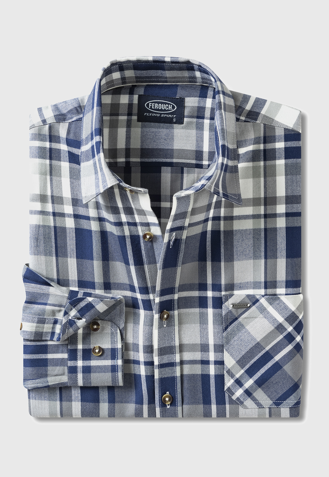 CAMISA CHECKERED DENVER F NAVY - 5