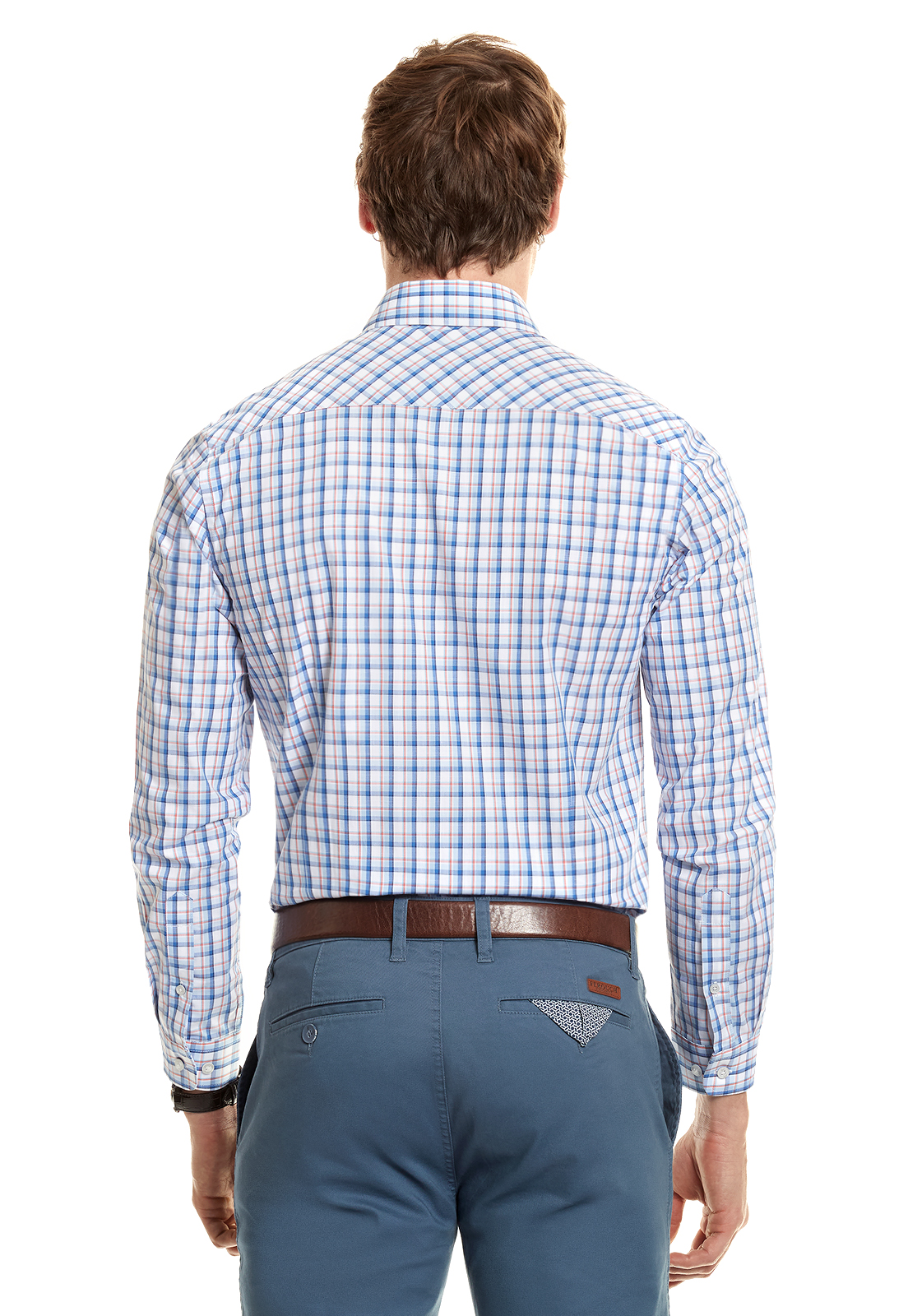 CAMISA CHECKERED SEATTLE PEACH - 3