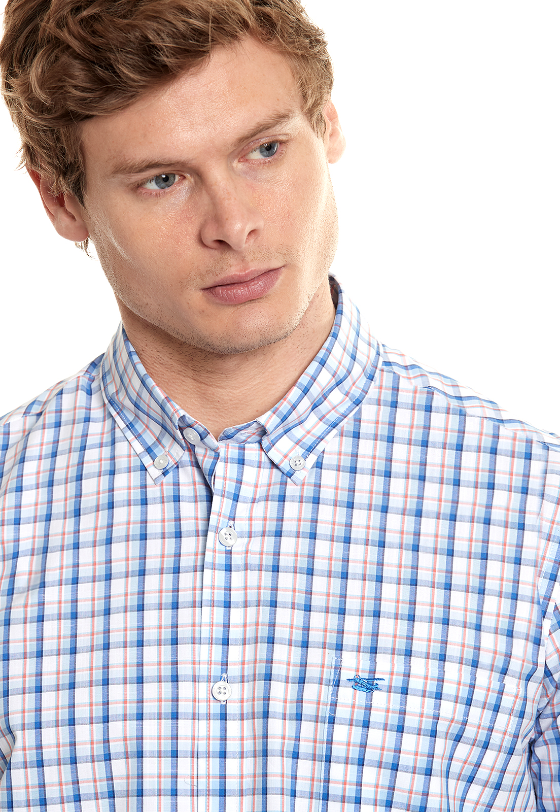 CAMISA CHECKERED SEATTLE PEACH - 4
