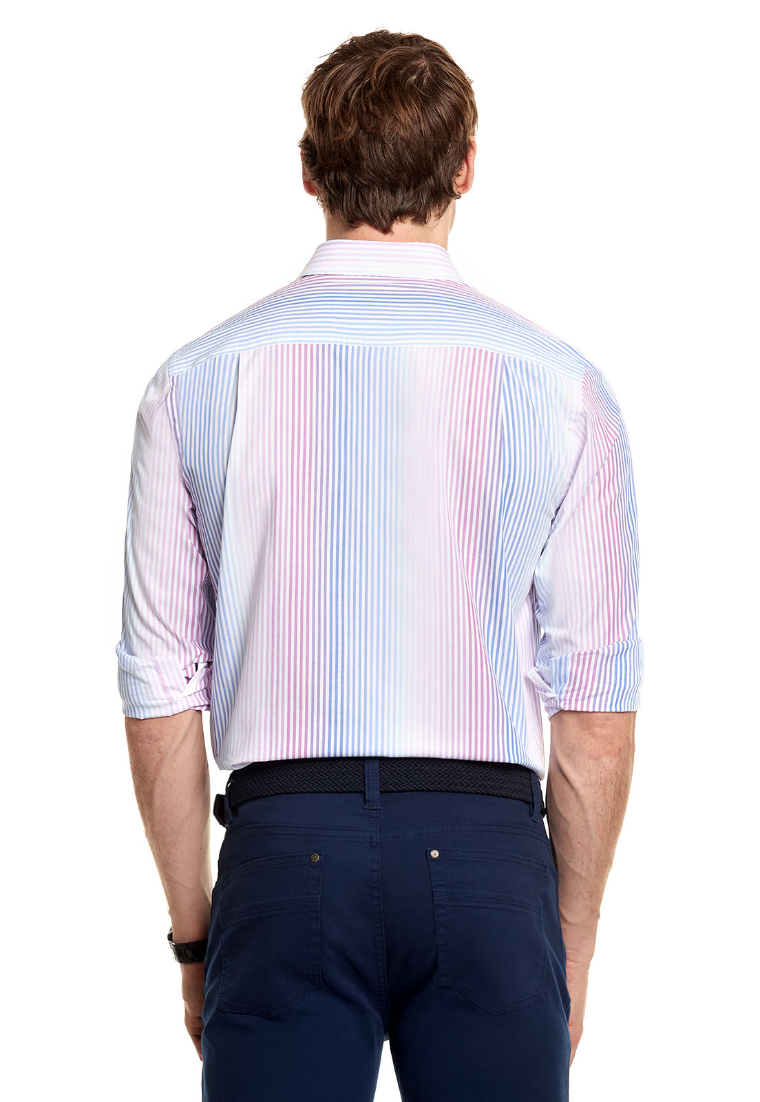 CAMISA LISTADA DEGRADÉ F PINK - 3