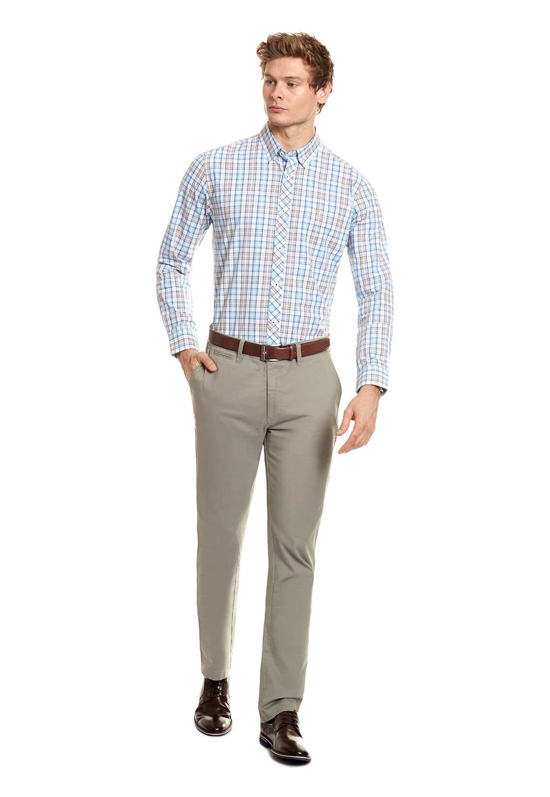 CAMISA CHECKERED FONTANA SKY - 2
